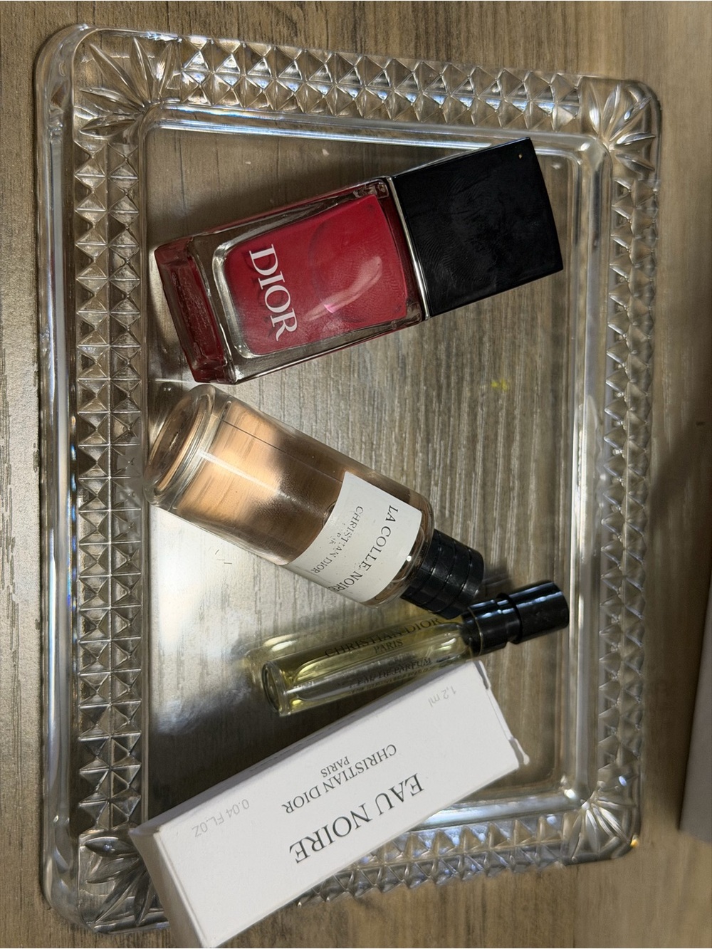 Dior Red Nail Lacquer with Black Cap
